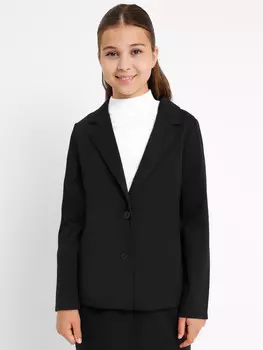 Жакет для девочек в черном цвете