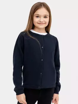 Жакет для девочек в темно-синем цвете