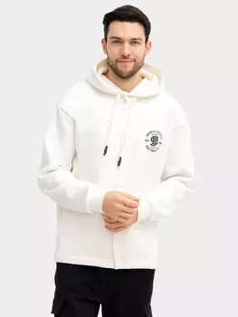 Жакет мужской в светло-молочном цвете с печатью