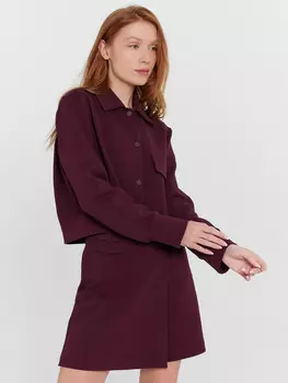 Жакет женский бордовый