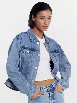 Жакет женский джинсовый голубой