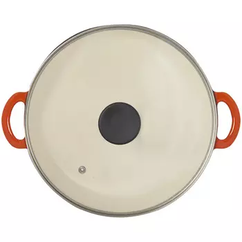 Жаровня эмал 2,0л стекл/кр