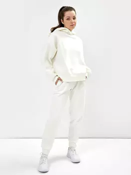 Женские брюки-джоггеры в бежевом цвете