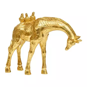 Жираф декоративный с попугаями