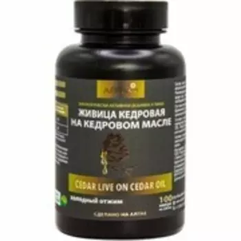 Живица кедровая 12,5 % на кедровом масле, 100 капсул