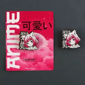 Значок деревянный