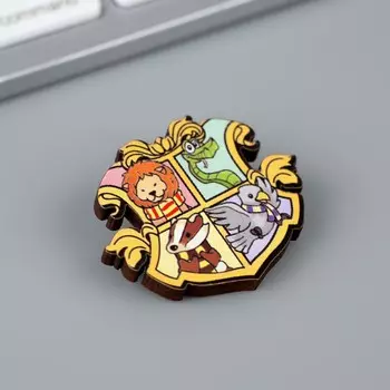 Значок деревянный