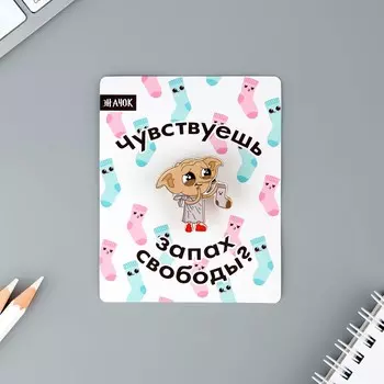 Значок деревянный