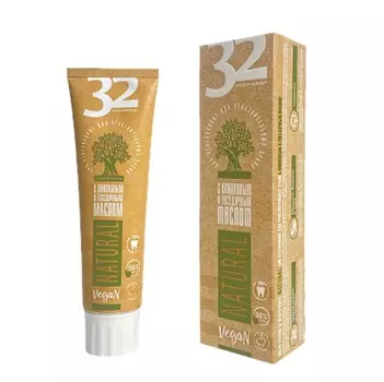 ЗУБ.ПАСТЫ А701-234 32 ЖЕМЧУЖИНЫ NATURAL Био отбелив.д/чув.зуб.с оливковым и гвоздичным маслом 100г