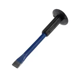 Зубило плоское тундра, арматурная сталь, резиновая рукоятка, 25025 мм