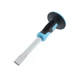 Зубило плоское тундра, сталь 45, хромированное, 2к рукоятка, 25025 мм