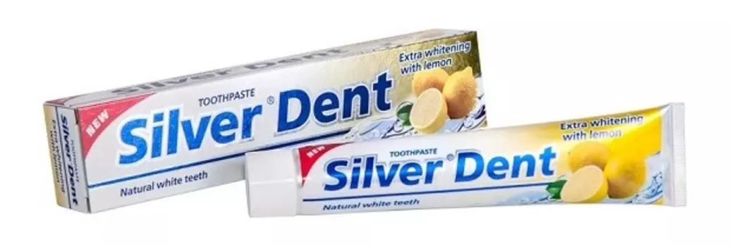 Silver Dent Зубная паста Экстра отбеливание с лимоном 100 г