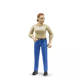 Фигурка Bruder женщины, голубые джинсы