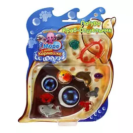 Игровой н-р "Рак-отшельник Пагуро" с 2-мя аксессуарами и 7 фигурками животных (4 из которых "мини")