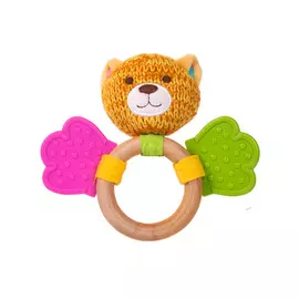 Игрушка-погремушка Котик Эко