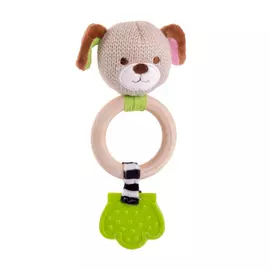 Игрушка-погремушка Щенок Эко