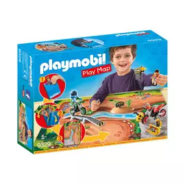 Конструктор Playmobil Игровая карта: Мототрасса