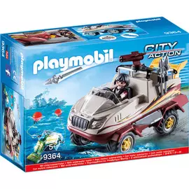 Конструктор Playmobil Полиция: Грузовик-амфибия