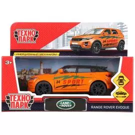 Машина металлическая LAND ROVER RANGE ROVER EVOQUE СПОРТ 12,5см,открываются двери, инерция, Технопарк