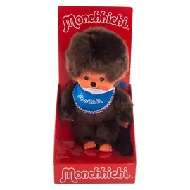 Monchhichi 20 см мальчик в синем слюнявчике