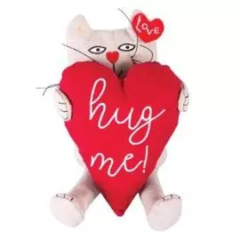 Мягкая игрушка Gulliver Кот «Обними меня» сидячий, 25 см