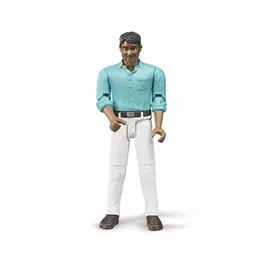 Мужчина мексиканец в белых джинсах Bruder