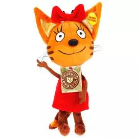 МЯГКАЯ ИГРУШКА "МУЛЬТИ-ПУЛЬТИ" 3 КОТА. КАРАМЕЛЬКА 13СМ, ОЗВУЧЕННАЯ