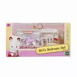 Набор Sylvanian Families "Детская комната", бело-розовая