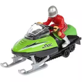 СНЕГОХОД "ТЕХНОПАРК" МЕТАЛЛ. ИНЕРЦ. 12СМ, С ФИГУРКОЙ В РУСС. КОР.