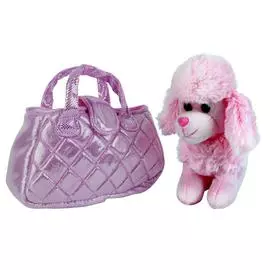Собака в сумочке пудель розовый 19см MY FRIENDS