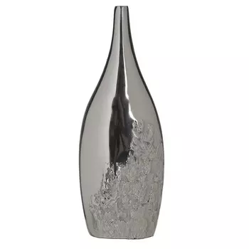 Алюминиевая ваза серебристого цвета