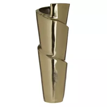 Алюминиевая ваза золотого цвета