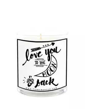 Ароматическая свеча Love You to The Moon! из 100% кокосового воска