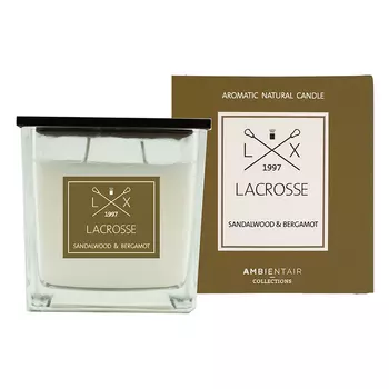 Ароматическая свеча в стекле «сандал и бергамот» Ambientair Lacrosse