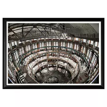 Арт-постер башня окулус на дизайнерской бумаге