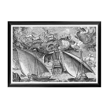 Арт-постер брейгель дух войны меж двумя галерами