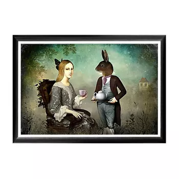 Арт-постер чаепитие в раме из полистирола