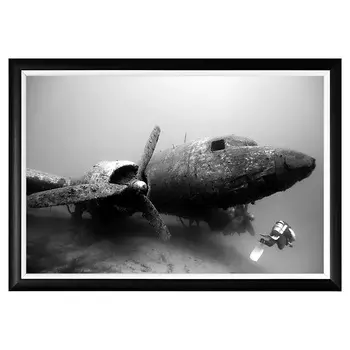 Арт-постер дакота под водой на дизайнерской бумаге