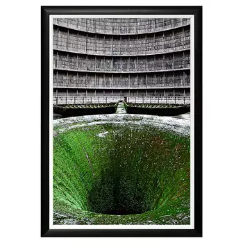 Арт-постер индустрия прошлого в черном багете