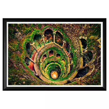 Арт-постер колодец посвящения в черной раме