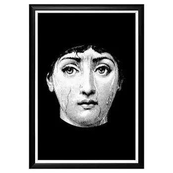 Арт-постер лина версия просто дождь в раме из полистирола