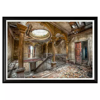 Арт-постер магия старины в черной раме