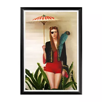 Арт-постер матильда в красном