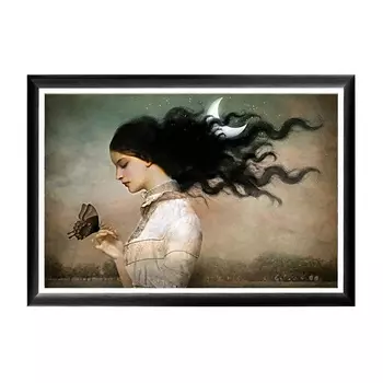 Арт-постер мисс луна в раме из полистирола