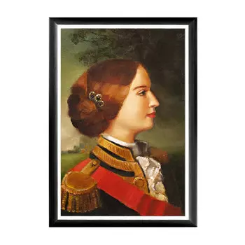 Арт-постер мой генерал в черной раме