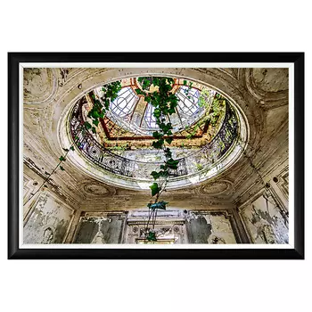 Арт-постер назад к природе на дизайнерской бумаге