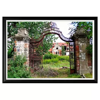 Арт-постер неизвестная польша в черном багете