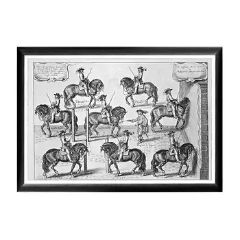 Арт-постер новейший метод конного искусства гравюра 4