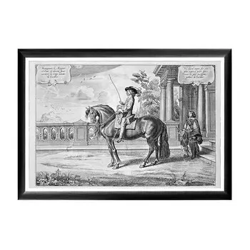 Арт-постер новейший метод конного искусства гравюра 1