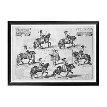 Арт-постер новейший метод конного искусства гравюра 2